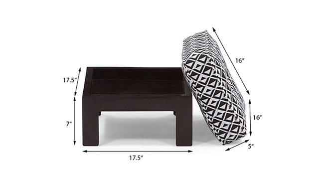 Caffino Coffee Table Set(Ebony&Black&White)
